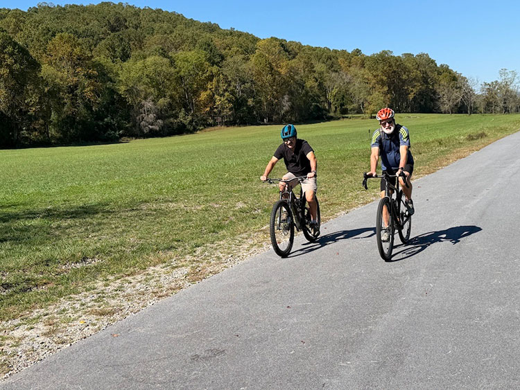 Ecusta Trail cyclists