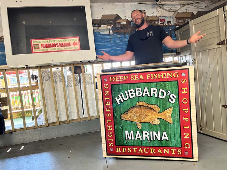 Capt. Dylan Hubbard is the lecturer/warmup comedian for a half-day fishing trip into the Gulf of Mexico Capt. Dylan Hubbard