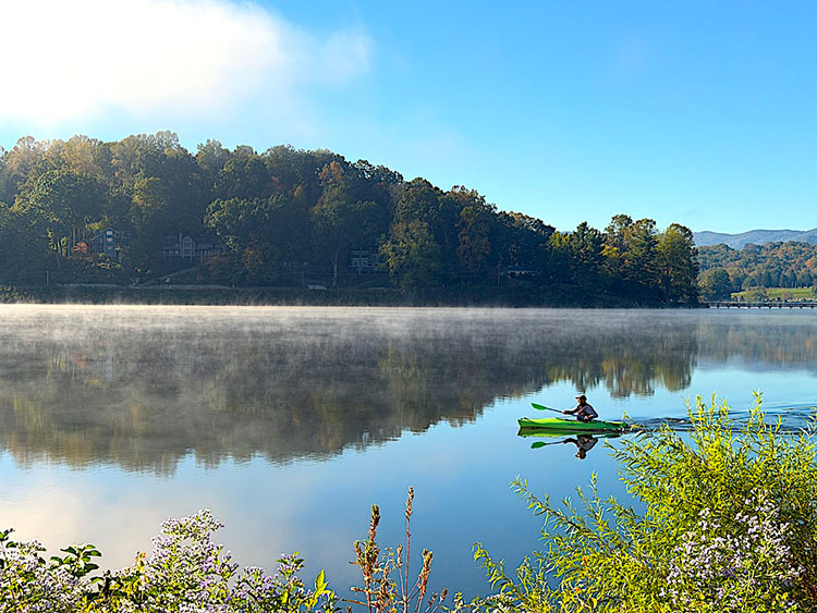 Lake Junaluska kayaker