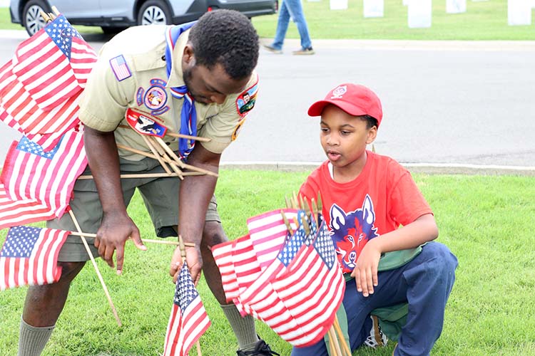 Memorial Day flags